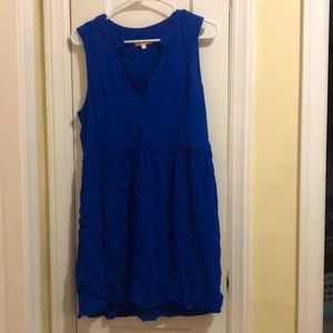 Electric Blue Anthropologie short shirt sundress. Good condition. Size small
